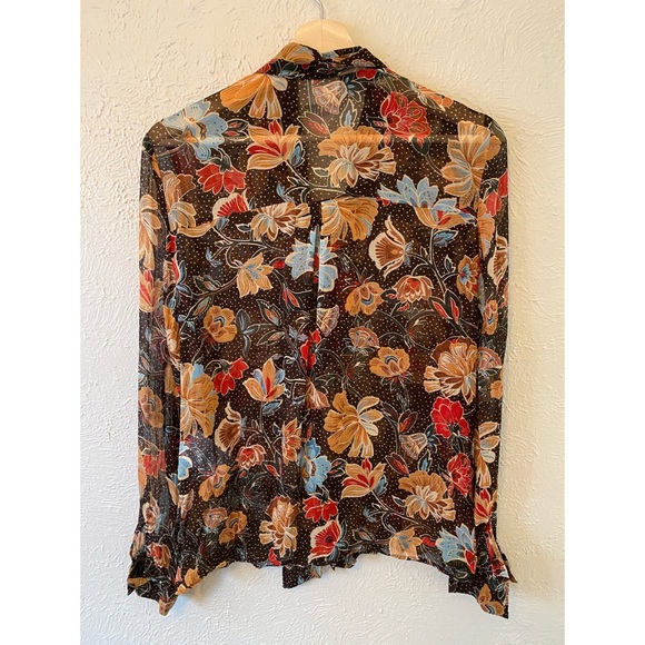 ✨Sold✨Sézane Lives Shirt in Honey Flowers Print - Picture 4 of 8